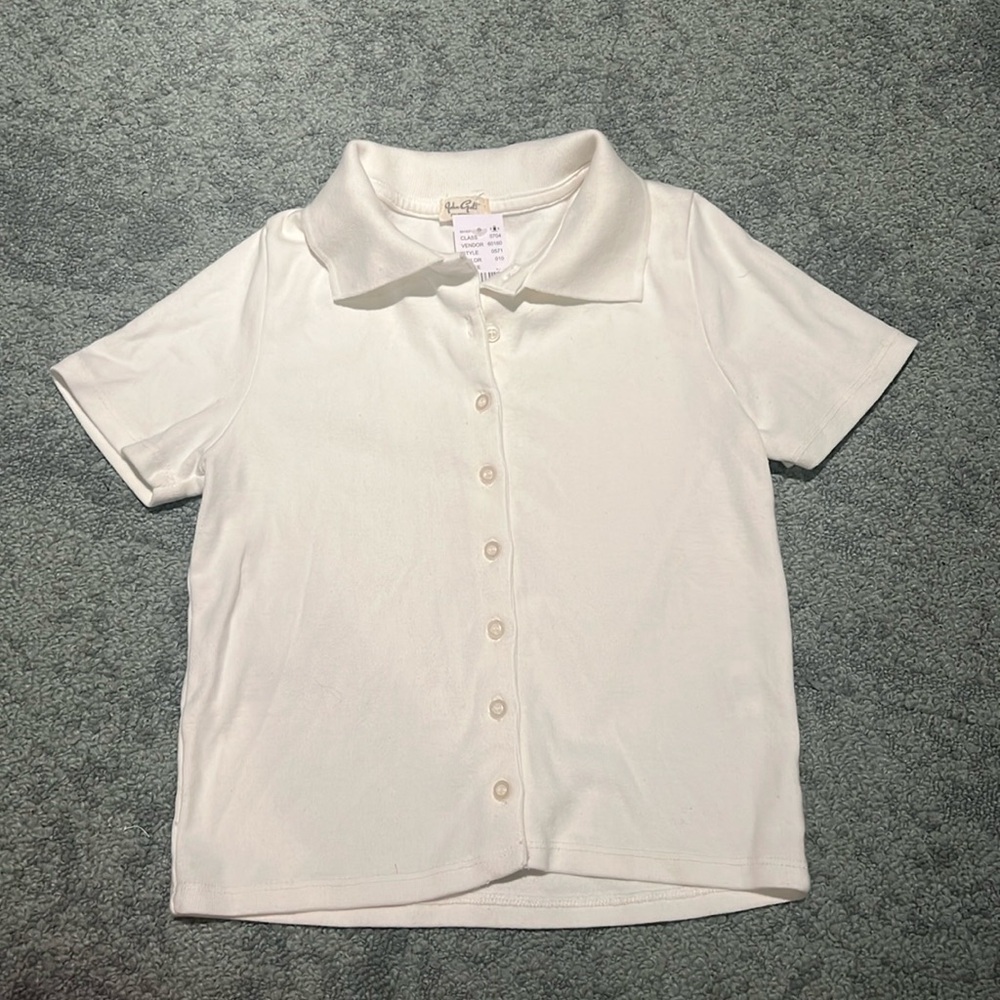 Brandy Melville White Collared Shirt - John Galt